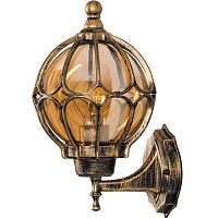 Светильник садово-парковый Feron "Сфера" малый PL3701 220В 60Вт E27 IP44 Черное золото картинка 